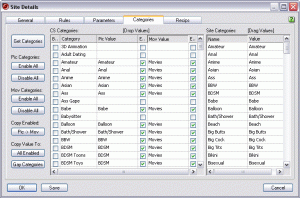 Site Details - Categories Site Details - Categories